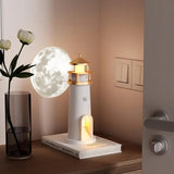Lighthouse Moon & Galaxy Projection Lamp | USB Rechargeable & Remote Control