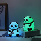 Panda LED Night Lamp | 7-Color Rechargeable Baby-Safe Silicone Light