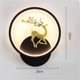 Dropming™ Golden Deer LED Wall Lamp | Luxury LED Wall Light (3 Color Modes)