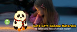 Panda LED Night Lamp | 7-Color Rechargeable Baby-Safe Silicone Light