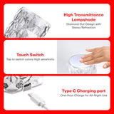 Astronaut Crystal Galaxy Lamp | 16-Color Rechargeable Table Light