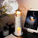 Lighthouse Moon &amp; Galaxy Projection Lamp | USB Rechargeable &amp; Remote Control