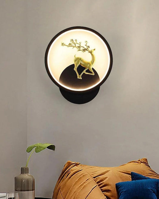 Dropming™ Golden Deer LED Wall Lamp | Luxury LED Wall Light (3 Color Modes)