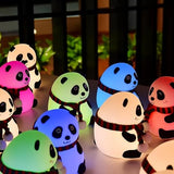 Panda LED Night Lamp | 7-Color Rechargeable Baby-Safe Silicone Light