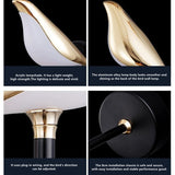 🐦 Dropming™ Modern Bird Pendant Lamp | Artistic Metal Ceiling Light