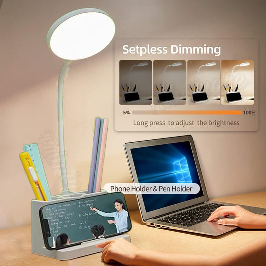 Eye-Care LED Desk Lamp | 3 Color Modes, 7 Brightness Levels &amp; Touch Control